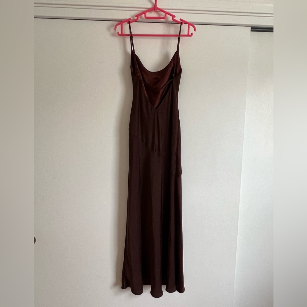 Meshki Chocolate Brown Maxi Dress - Picture 2 of 4